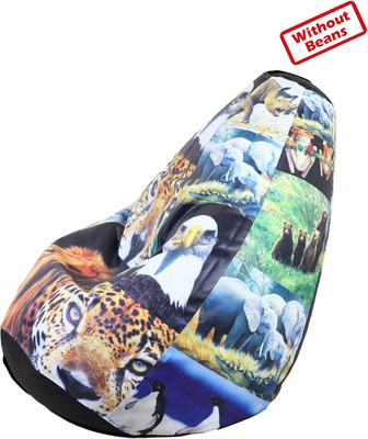 57% OFF on AVS XXL Teardrop Bean Bag Cover - Without Beans Green