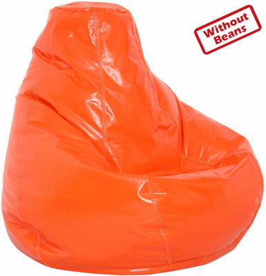 70% OFF on Fab Homez XXL Teardrop Bean Bag Cover - Without Beans Orange