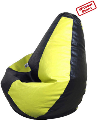 77% OFF on AVS XL Teardrop Bean Bag Cover - Without Beans Black
