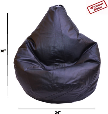 76% OFF on Zecado XL Teardrop Bean Bag Cover - Without Beans Black