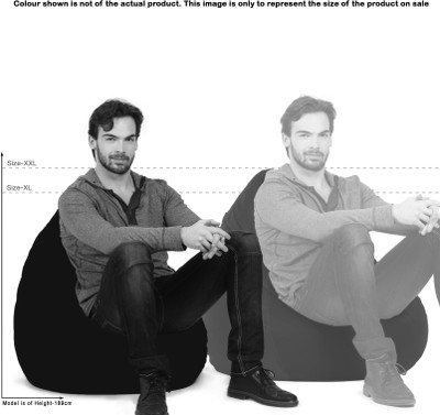 56% OFF on AVS XL Teardrop Bean Bag Cover - Without Beans Red