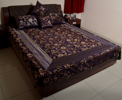 25% OFF on Sukriti Silk, Cotton King Bed Cover