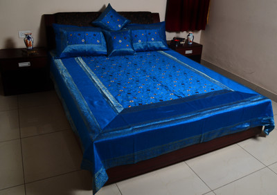 25% OFF on Sukriti Silk, Cotton King Bed Cover