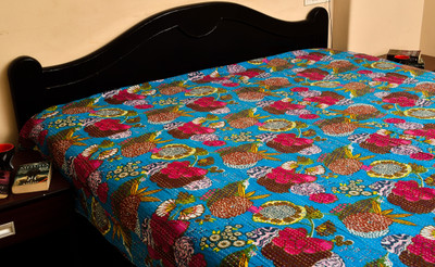 56% OFF on KwickDeal Cotton King Bed Cover