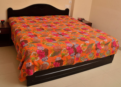 56% OFF on KwickDeal Cotton King Bed Cover
