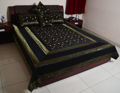 25% OFF on Sukriti Silk, Cotton King Bed Cover