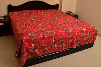 57% OFF on KwickDeal Cotton King Bed Cover