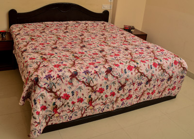 56% OFF on KwickDeal Cotton King Bed Cover