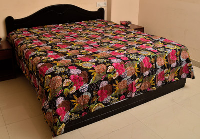 56% OFF on KwickDeal Cotton King Bed Cover