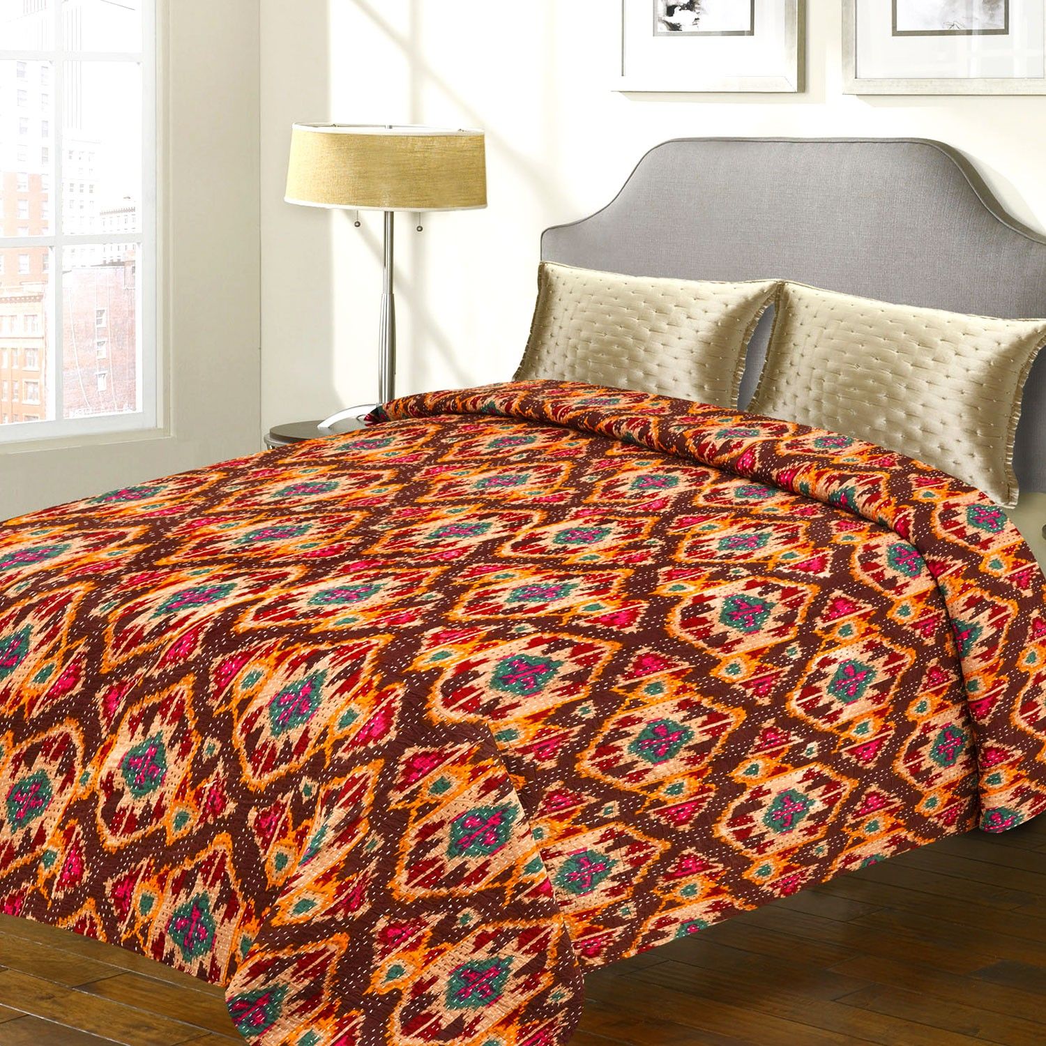 31% OFF on Aapno Rajasthan Cotton Double Bed Cover
