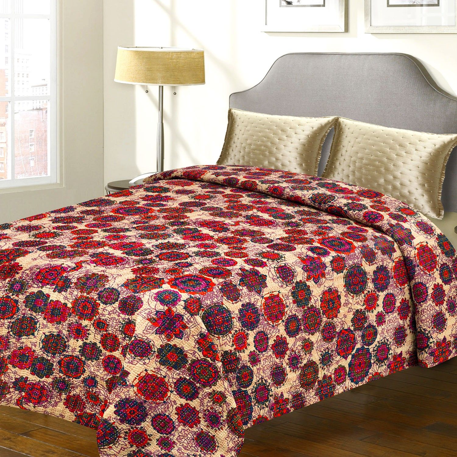 31% OFF on Aapno Rajasthan Cotton Double Bed Cover