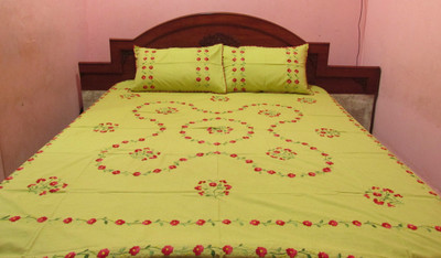 14% OFF on UniqueCraft Cotton Double Bed Cover 14% OFF on UniqueCraft Cotton Double Bed Cover