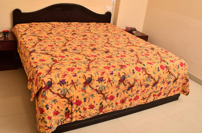 56% OFF on KwickDeal Cotton King Bed Cover