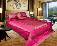 El Sandalo Shades of Paradise Raw Silk Bedding Set