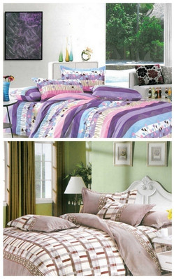 50% OFF on Fabhomes Combo Polycotton Bedding Set