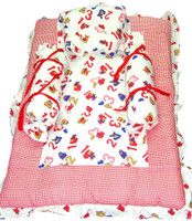 Baby Basics Printed Cotton Bedding Set