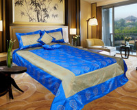 El Sandalo Shades of Paradise Raw Silk Bedding Set