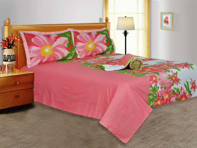 29% OFF on Salona Bichona Shine Cotton Bedding Set