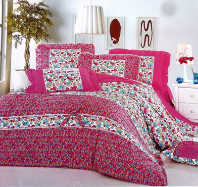 51% OFF on Wrap Polyester Floral Double Bedsheet