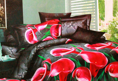 40% OFF on Home Basics Cotton Floral Double Bedsheet