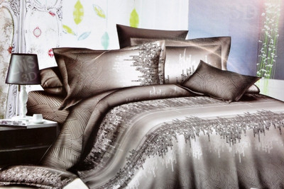 52% OFF on Valtellina Polyester Floral Double King Bedsheet