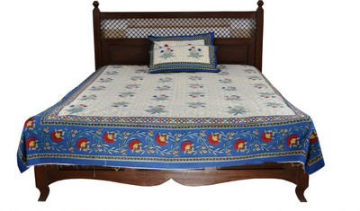 60% OFF on Soundarya Cotton Floral Double Bedsheet