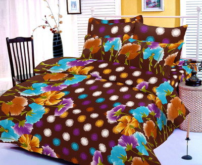 36% OFF on Zigma Collections Cotton Floral Double Bedsheet