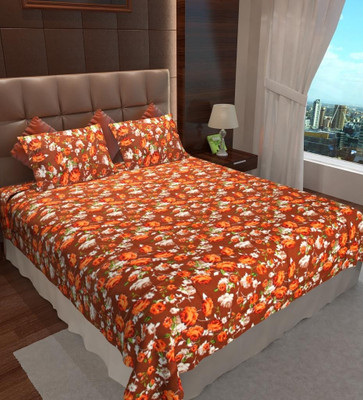 68% OFF on Home Candy Cotton Floral Double Bedsheet
