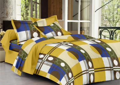 63% OFF on Vaani Cotton Printed Double Bedsheet