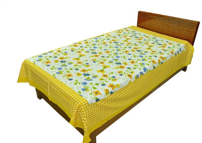 22% OFF on Silkworm Cotton Printed Single Bedsheet Multicolor