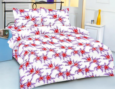 25% OFF on Royal Crust Cotton Floral Double Bedsheet