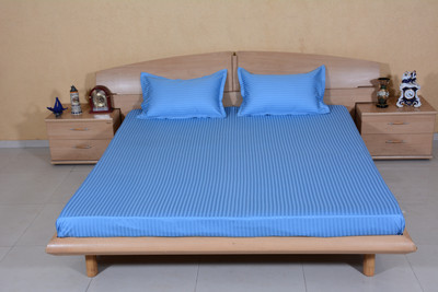 52% OFF on Ctm Textile Mills Satin Striped Double Bedsheet