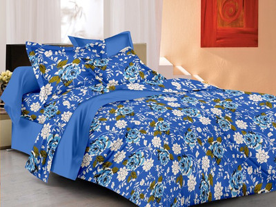 68% OFF on Ahmedabad Cotton Cotton Floral Double Bedsheet 1 double bedsheet, 2 pillow covers, Blue 68% OFF on Ahmedabad Cotton Cotton Floral Double Bedsheet 1 double bedsheet, 2 pillow covers, Blue
