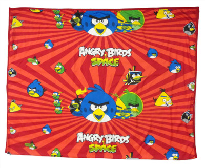 Angry Birds Cotton Bedsheet Red