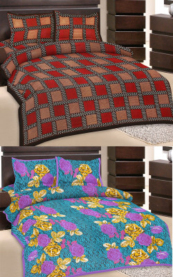 50% OFF on Rangasthali Cotton Printed Double Bedsheet