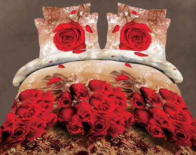 14% OFF on Zyne Polyester Abstract Double Bedsheet