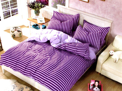45% OFF on Indiano Polycotton Striped Double Bedsheet
