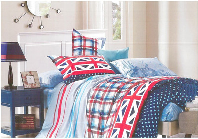 22% OFF on Ross Luxury Living Cotton Graphic Double Bedsheet