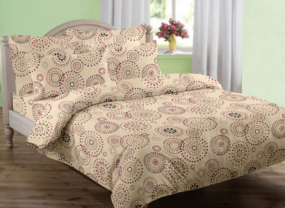 41% OFF on Qubz Cotton Printed Queen Bedsheet