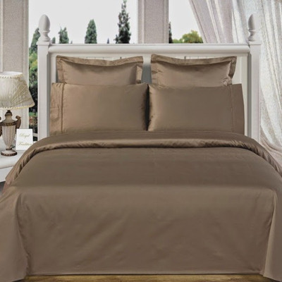 25% OFF on Amrich Cotton Solid Twin Fitted Bedsheet