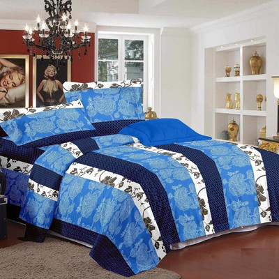 30% OFF on Zigma Collections Cotton Floral King Bedsheet