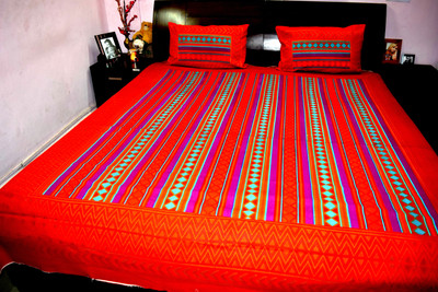 31% OFF on Rajasthani Decor Cotton Printed King Bedsheet