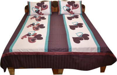 Bichawan Cotton Abstract Queen sized Double Bedsheet