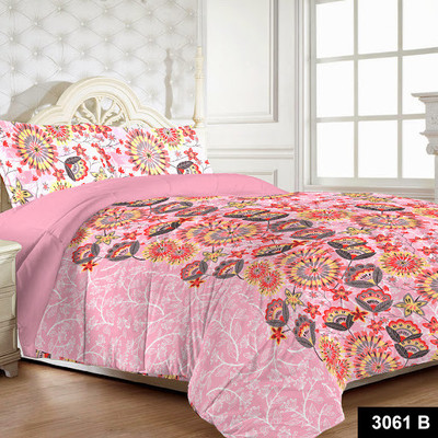 MYCK Cotton Floral Queen Bedsheet