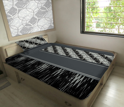 50% OFF on Hemlines Polyester Printed Single Bedsheet 1Bedsheet, 1 Pillow Cover, Grey, Grey 50% OFF on Hemlines Polyester Printed Single Bedsheet 1Bedsheet, 1 Pillow Cover, Grey, Grey