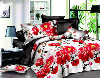 56% OFF on Silver Thread Polycotton Floral Double Bedsheet 56% OFF on Silver Thread Polycotton Floral Double Bedsheet