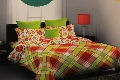 9% OFF on Portico Westa Cotton Floral Double Bedsheet