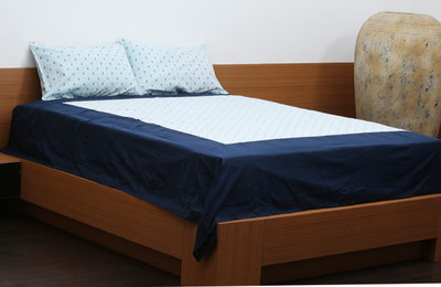 50% OFF on Flazee Cotton Printed King Bedsheet 1 BedSheet, 2Pillow Cover, Light Blue 50% OFF on Flazee Cotton Printed King Bedsheet 1 BedSheet, 2Pillow Cover, Light Blue