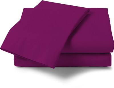 25% OFF on Misr Cotton Solid Single Bedsheet