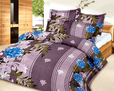 45% OFF on Urban Style Cotton Floral Double Bedsheet 1 Bedsheet, Multicolor